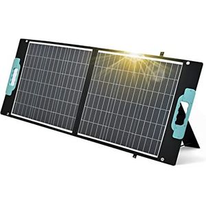 enjoy solar 100 W, opvouwbaar zonnepaneel, outdoor zonnepaneel met 3 USB-poorten voor het opladen van mobiele telefoons en tablets, ideaal voor camper, boot, camping en noodsituaties