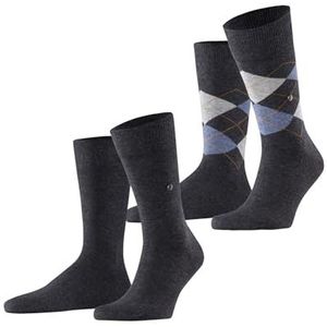 Burlington - Everyday X-Mas - Huissokken - Grijs - 2 Paar - Gedessineerd