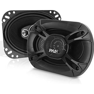 Pyle 3-Way Universal Car Stereo Speakers - 400W 6” x 8” Triaxial Loud Pro Audio Car Speaker Universal OEM Quick Replacement Component Speaker Vehicle Door/Side Panel Mount Compatible PL6183BK (Pair)