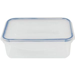 Amig - Luchtdichte container voor levensmiddelen | inhoud: 1 liter | rechthoekige container voor magnetron, vriezer en vaatwasser | gemakkelijk te reinigen | geurremmend