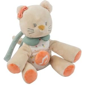 Nattou Musical Cuddly Cat Lana, 20 cm, zand beige