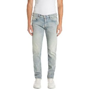 Replay Heren Straight Fit Jeans Grover Original Collectie, 011, superlight blue., 30W x 32L