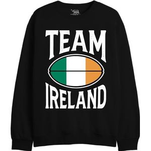 Republic Of California Team Ireland UXREPCZSW050 Sweatshirt voor heren, zwart, maat S, Zwart, S