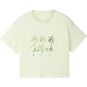 TOM TAILOR T-shirt voor meisjes, 35278 - Soft Garden Green, 128 cm
