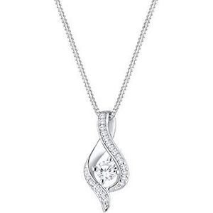 Elli Halsketting dames Infinity symbool zirkonia Amoureux in 925 sterling zilver, 450, Kristal, Zirkonia