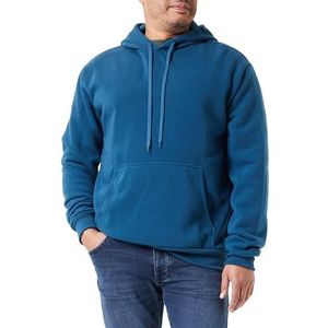 KLEKO Sportieve stretch gebreide trui voor heren polyester donker turkoois maat XXL, donker-turquoise, XXL