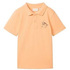 TOM TAILOR Poloshirt voor jongens, 35296 - Shiny Apricot Orange, 116/122 cm