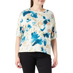 TOM TAILOR Dames T-shirt met all-over print 1031209, 29525 - Colorful Watercolor Design, S
