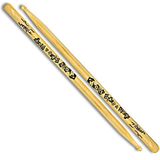 Zildjian Artist Series Hickory Drumsticks - Travis Barker - Houten Tip - 'Sterren & Straps' Logo