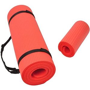 BalanceFrom Unisex's GoYoga+, rood, maat: 61,0 cm breed 25,4 cm lang, 3/12,7 cm dik