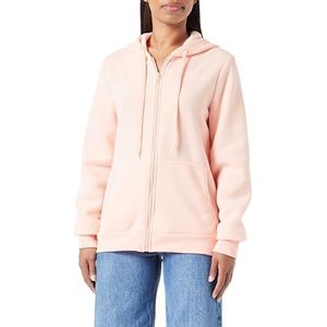 Kilata Stijlvolle trui met capuchon voor dames met ritssluiting polyester perzik maat M, perzik, M