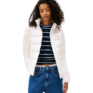 Tommy Jeans - Tussenjas - Wit - Gewatteerde Jas - Slanke Pasvorm