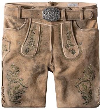 STOCKERPOINT Klederdracht broek 'Girgl'  camel / grijs