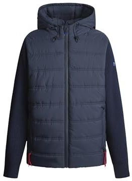 Red Bull Racing X Pepe Jeans Heren RBR Knit Storm Quilt Voorzijde Hybrid Knitwear, Blauw (Dulwich Blauw), L, Blauw (Dulwich Blue), L
