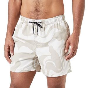 JACK & JONES Jpstfiji Jjoceanday Zwemshort voor heren, Moonbeam/Aop: crockery, L
