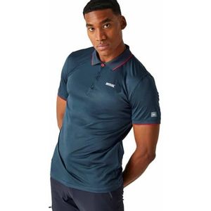 Regatta Heren Remex II Jersey Sneldrogende Poloshirt met korte mouwen, Moonlight Denim (Danger Red) Solide, M