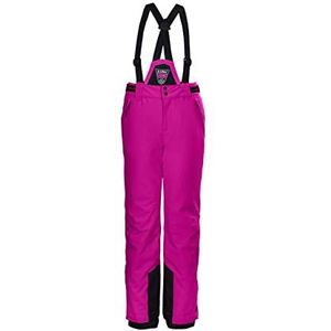 Killtec Skibroek voor meisjes, met afritsbare broek, sneeuwvanger en randbescherming KSW 77 GRLS SKI PNTS, neon roze, 128, 37258-000