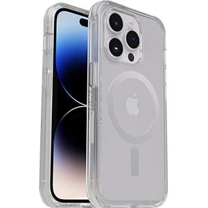 Otterbox 77-89229 Symmetry+ doorzichtige hoes voor iPhone 14 Pro voor MagSafe, schokbestendig, valbestendig, dunne beschermende,3x getest volgens militaire standaard, Antimicrobieel, Transparant