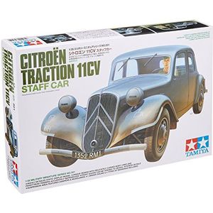 TAMIYA 300035301 WWII Fr Citroen Traction dienstwagen, getrouwe reproductie, plastic bouwpakket, knutselen, modelbouwset, montage, ongelakt