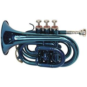 Dimavery TP-300 Bb Pocket Trompet, blauw Trompet