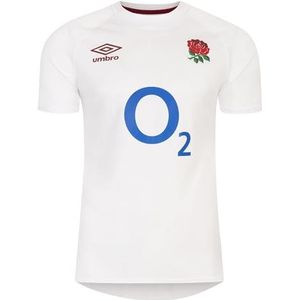 Umbro Engeland 2023/24 Mens Thuis Replica Rugby Jersey Shirt Top Wit