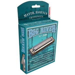 Hohner 590BX Big River Harmonica, sleutel van Bb