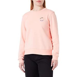 Scotch & Soda Dames Regular Fit Crewneck Sweater Sweatshirt, Blush Peach 5696, S, blush peach 5696, S