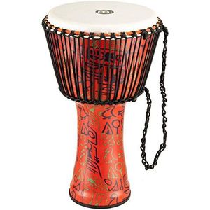 Meinl Percussion 35cm Rope Tuned Travel Series Djembe Trommel - muziekinstrument voor kinderen en volwassenen - Eenvoudig te leren - Pharaoh's Script (PADJ1-XL-F)
