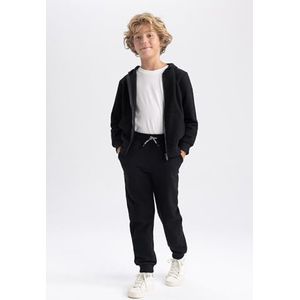 DeFacto Boy's Gebreide onderbroek, zwart, 8-9 Jaren