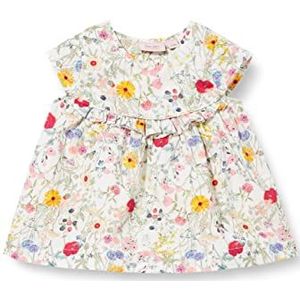 Noa Noa miniature Meisjes baby organic Sheer Cotton Casual Dress, Print Off White, 0 Maanden