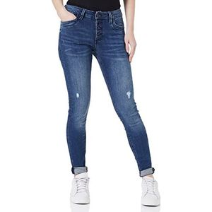 Q/S designed by Women's 2119081 Jeans, Fit: Sadie Skinny Been, Blauw, 32/32