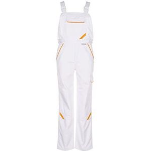 Planam 2337102 Maat 102"Highline Tuinbroek - Puur Wit/Geel