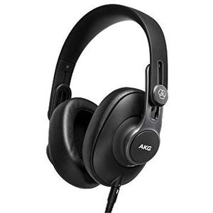 AKG K361 Over Ear-studio-hoofdtelefoon met gesloten design om in te klappen, eenheidsmaat voor iedereen, zwart