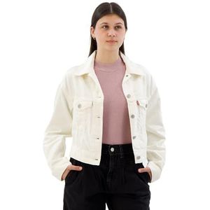 Levi's, Dames, Jassen, Beige, Maat: S Denim,