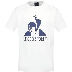 Le Coq Sportif Uniseks T-shirt voor kinderen, Nieuw optisch wit, 12 Jaar