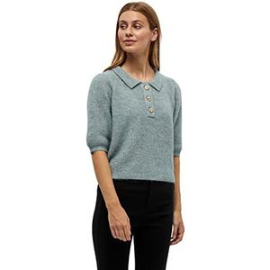 Minus Women's Mille Knit Tee T-shirt, Misty Blue Melange, XXL