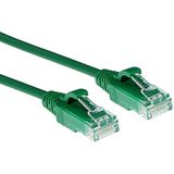 ACT CAT6 Netwerkkabel, U/UTP LSZH LAN Kabel Dun 3.8mm Slimline, Flexibele Snagless Ethernet Kabel Met RJ45 Connector, Voor Gebruik In Datacenters, 10 Meter, Groen - DC9710