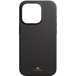 Black Rock Hoes voor iPhone 15 Pro Max (MagSafe-compatibel, draadloos opladen, slank, ultradun, antibacterieel, cover, telefoonhoes voor iPhone 15 Pro Max, case, siliconen hoes, siliconen) zwart