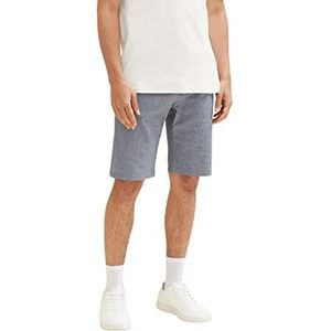TOM TAILOR Uomini bermuda shorts 1035041, 31072 - Navy White Zigzag Structure, 28