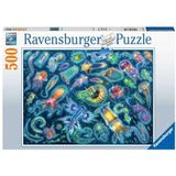 Ravensburger Puzzel 17375 Kleurrijke kwallen - puzzel van 500 stukjes voor volwassenen en kinderen van 12 jaar en ouder
