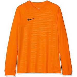 Nike Dry Tempo Premier JSY LS voetbalshirt, heren, oranje, Safety Orange Black, M