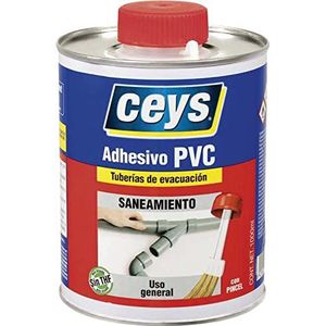 Ceys PVC-lijm sanitair met kwast 1 liter