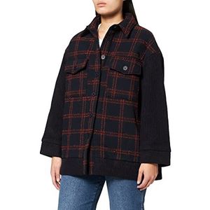 IPEKYOL Dames Below Hips Knitwear Mix Coa Coat, navy, 36