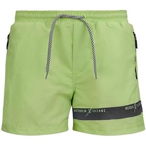 Retour Denim de Luxe Jongens Free Swimwear, Bright Mint, 12-14 Jaar