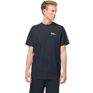 Jack Wolfskin Heren Essential T-Shirt, Night Blue, S