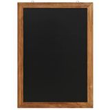 EUROPEL Krijtbord met frame, wandgemonteerde krijtschrijfplank voor thuis, keuken, kantoor, school, bar, feestevenementdecoratie, schoolbord voor herinnering, bericht, reclame (50 x 70 cm) -