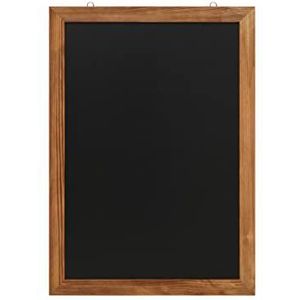 EUROPEL Krijtbord met frame, wandgemonteerde krijtschrijfplank voor thuis, keuken, kantoor, school, bar, feestevenementdecoratie, schoolbord voor herinnering, bericht, reclame (50 x 70 cm) -