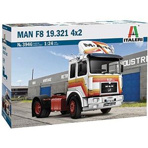 Italeri 3946S 1:24 Man F8 19.321 2-asss, getrouwe replica, modelbouw, knutselen, hobby, lijmen, plastic bouwpakket, montage