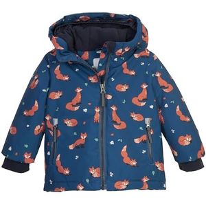 first instinct by killtec Kind Ski-jack/functioneel jack met capuchon en sneeuwvanger FISW 29 MNS SKI JCKT, denim dunkelpetrol, 86/92, 42138-000