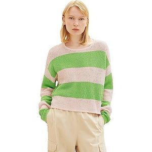 TOM TAILOR Denim Damestrui, 32457-green Rose Colorblock Stripe, XS